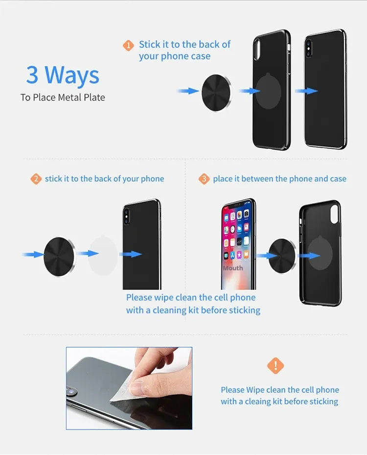 Ultra-Thin Magnetic Car Mount Disc